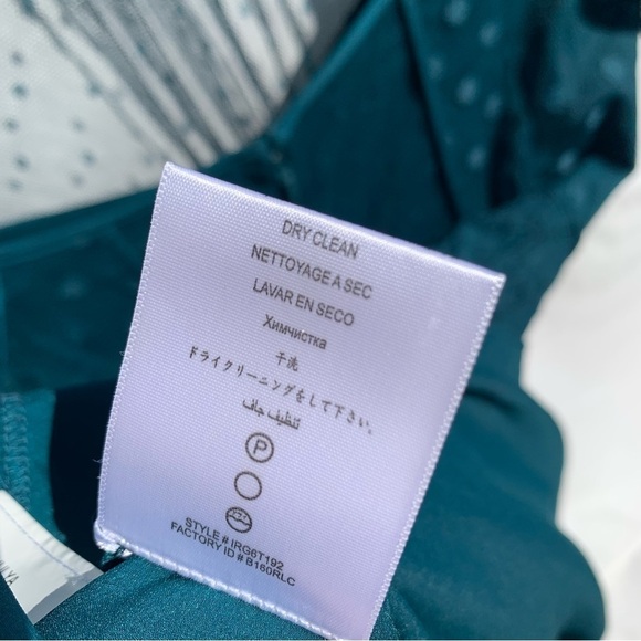 BCBGMaxazria Julya Teal Green Dress Special Occasion Lace Cocktail Sz 6 - Picture 12 of 12